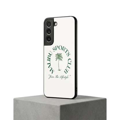 Malibu Sports Club samsung galaxy s22 mobile cover | shockproof glass phone case