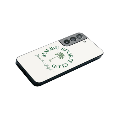 Malibu Sports Club stylish phone case for samsung galaxy s22 | glossy glass and slim fit