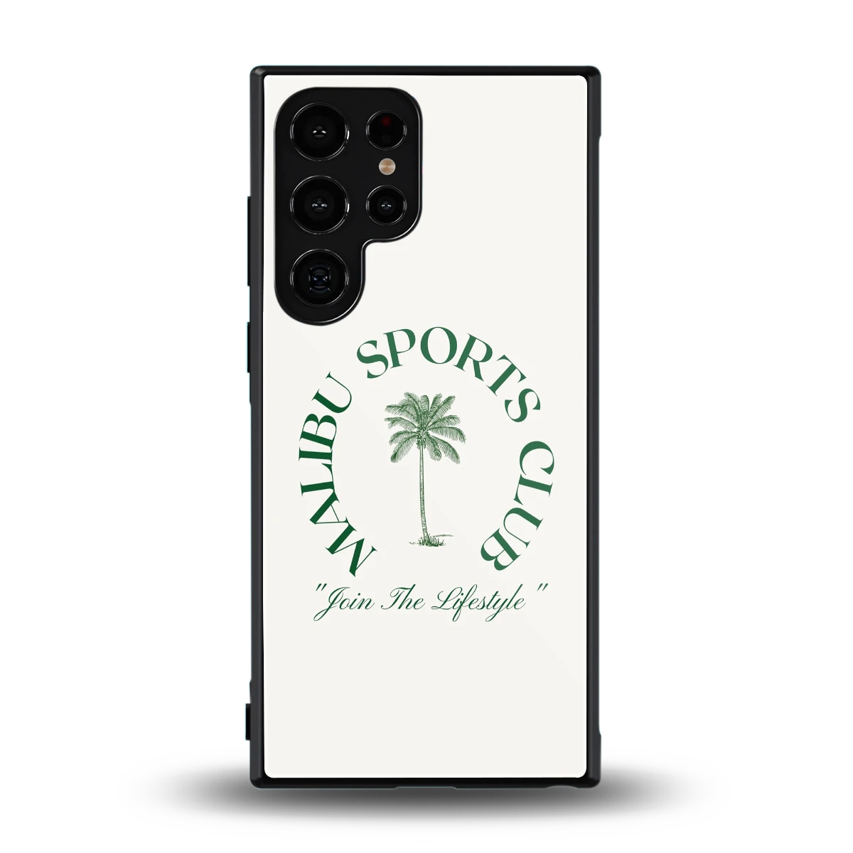 Malibu Sports Club back phone cover | glass case for samsung galaxy s23 ultra