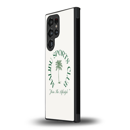 Malibu Sports Club samsung galaxy s23 ultra mobile cover | shockproof glass phone case