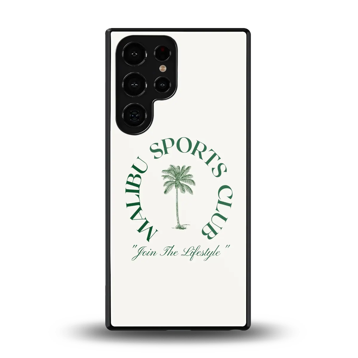 Malibu Sports Club back phone cover | glass case for samsung galaxy s25 ultra