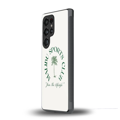 Malibu Sports Club samsung galaxy s25 ultra mobile cover | shockproof glass phone case