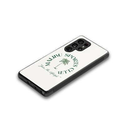 Malibu Sports Club stylish phone case for samsung galaxy s25 ultra | glossy glass and slim fit