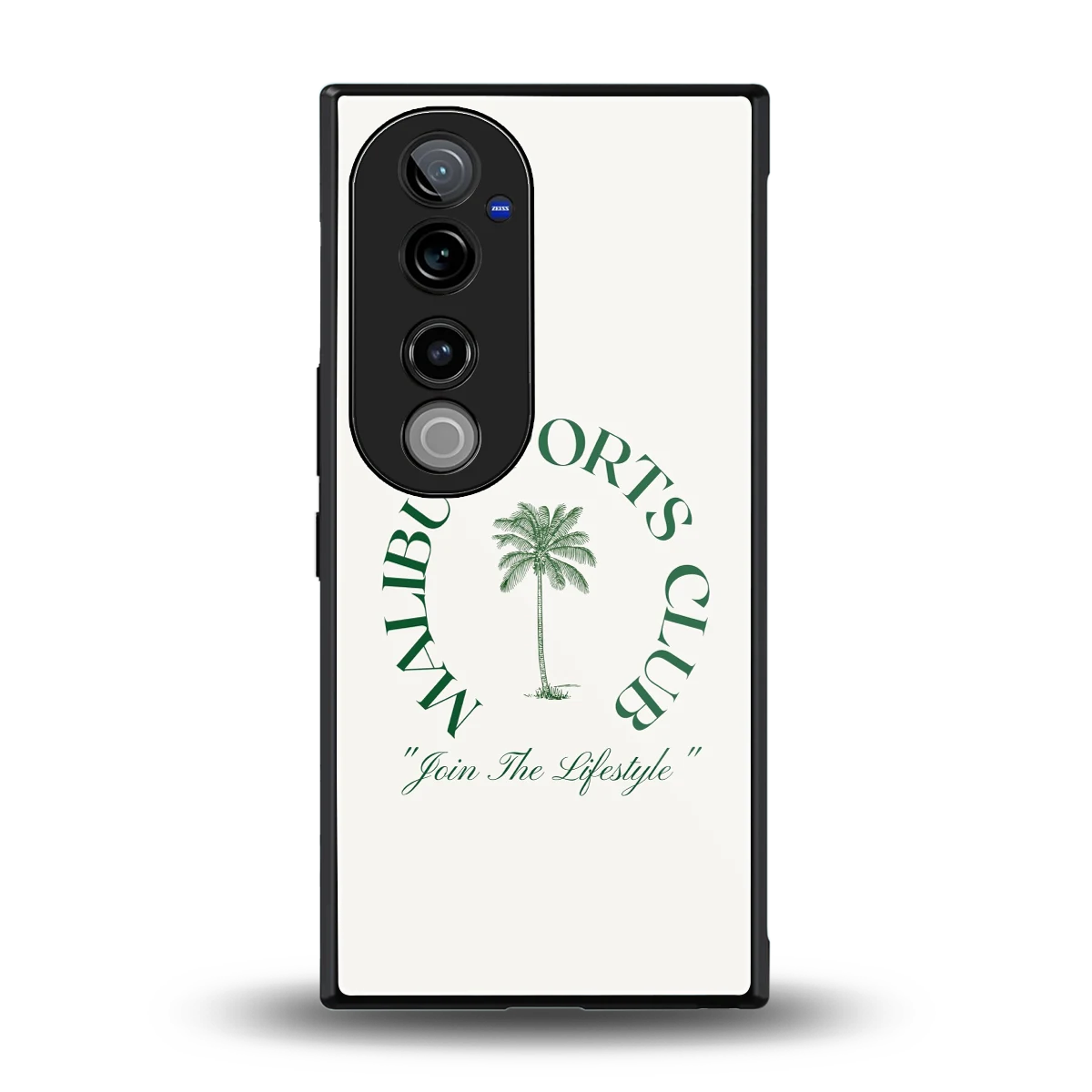 Malibu Sports Club back phone cover | glass case for vivo v40 pro