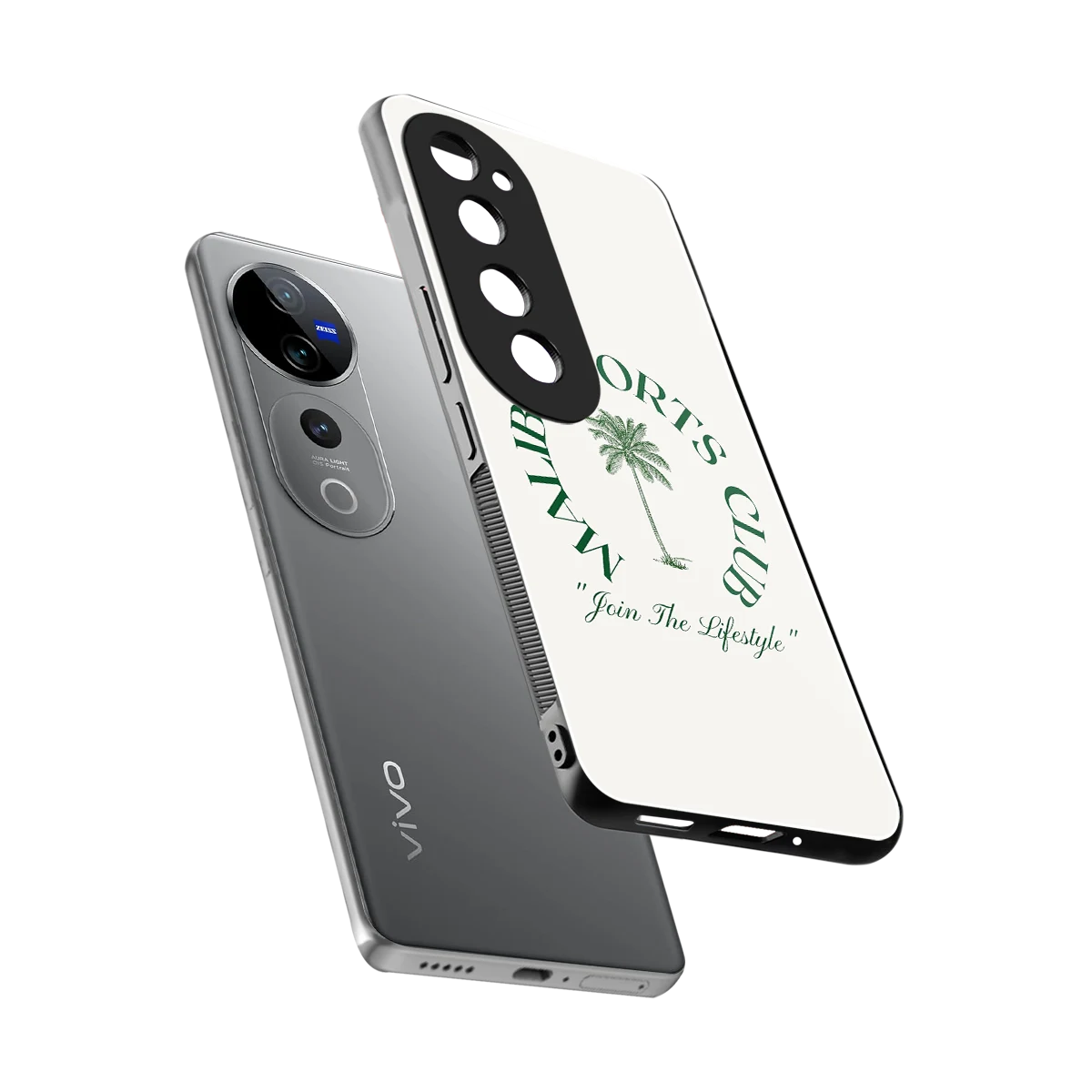 Malibu Sports Club sleek vivo v40 pro cover with tempered glass back and TPU edges