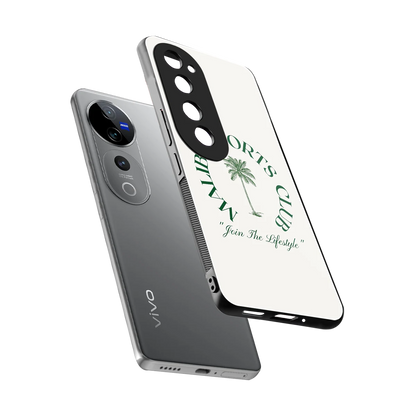 Malibu Sports Club sleek vivo v40 pro cover with tempered glass back and TPU edges