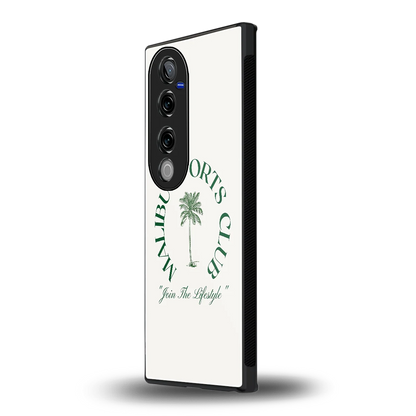 Malibu Sports Club vivo v40 pro mobile cover | shockproof glass phone case