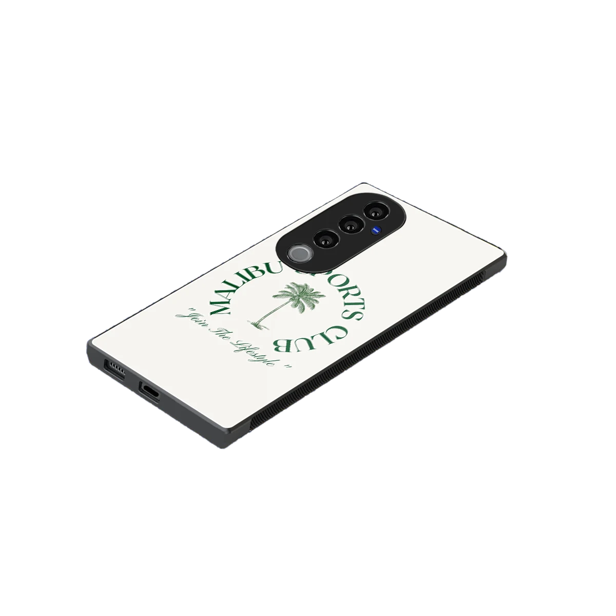 Malibu Sports Club stylish phone case for vivo v40 pro | glossy glass and slim fit