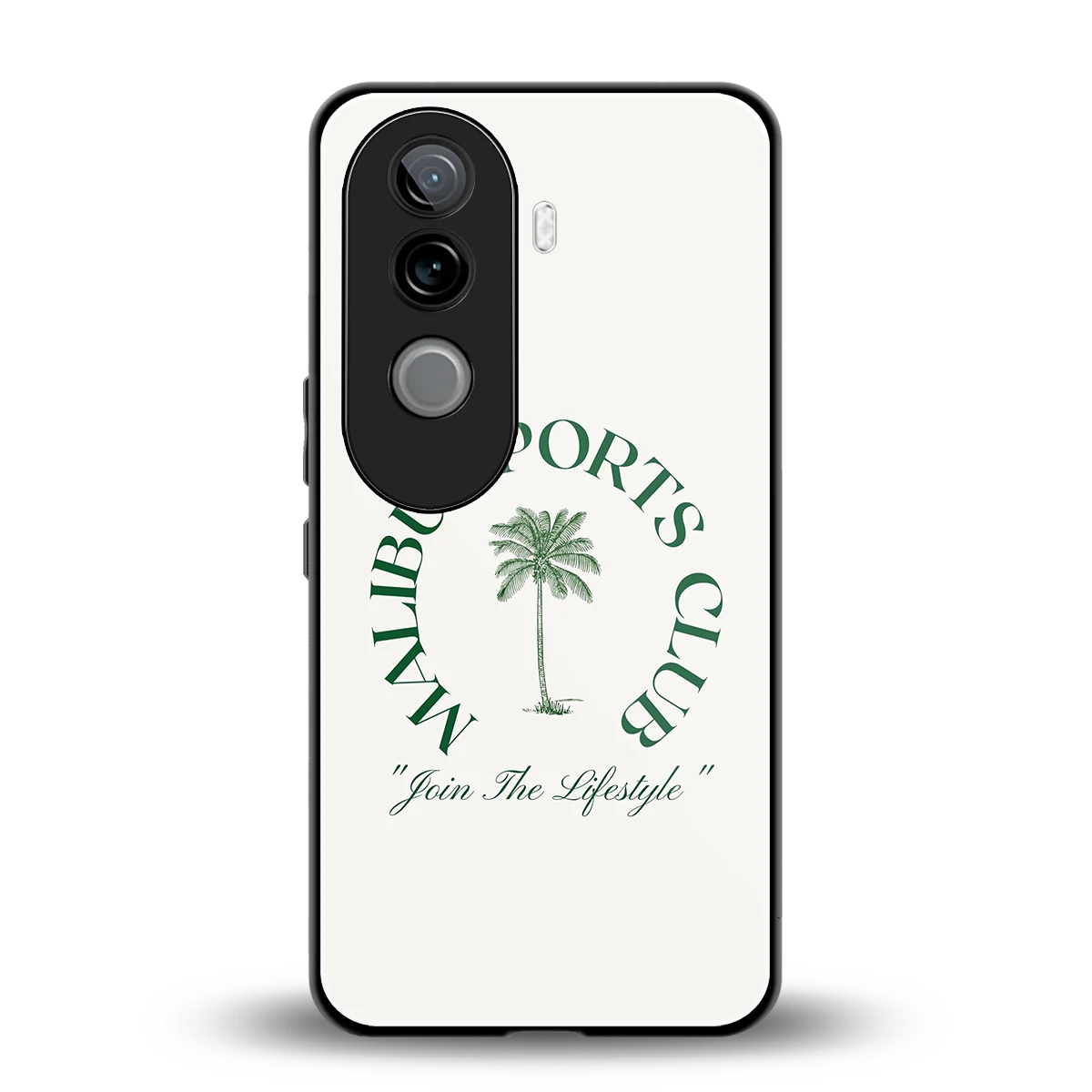 Malibu Sports Club back phone cover | glass case for vivo v40e