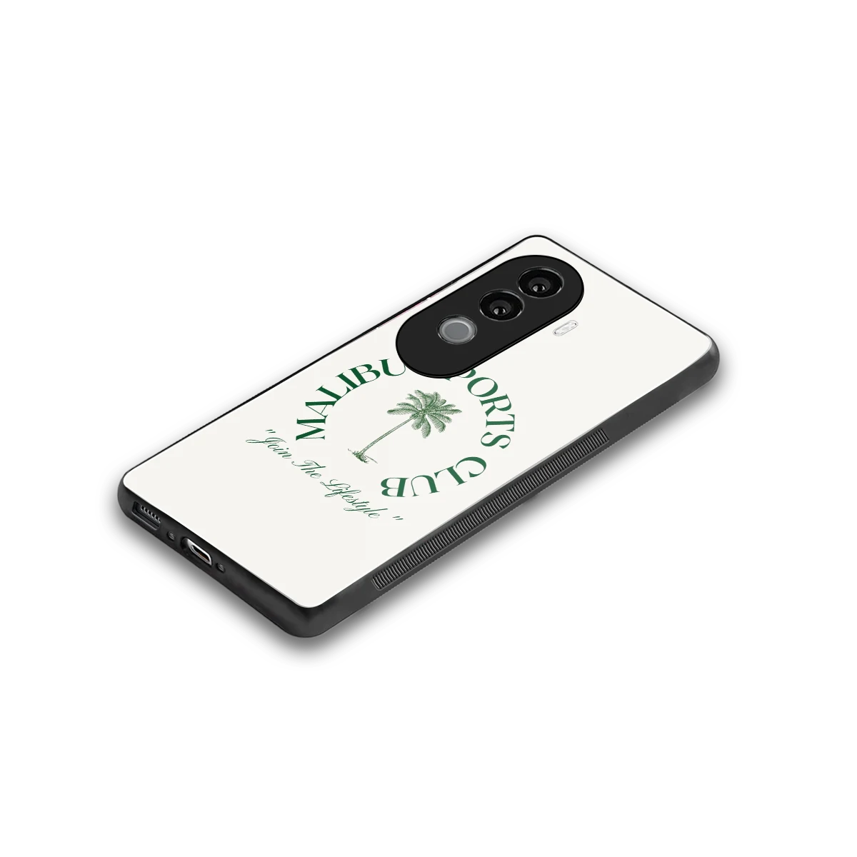 Malibu Sports Club stylish phone case for vivo v40e | glossy glass and slim fit