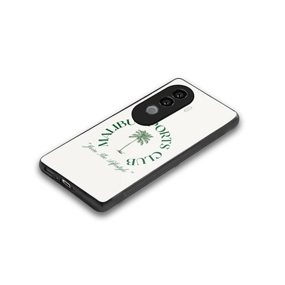 Malibu Sports Club stylish phone case for vivo v40e | glossy glass and slim fit