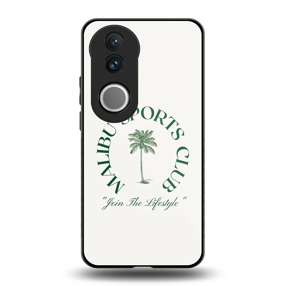 Malibu Sports Club back phone cover | glass case for vivo v50