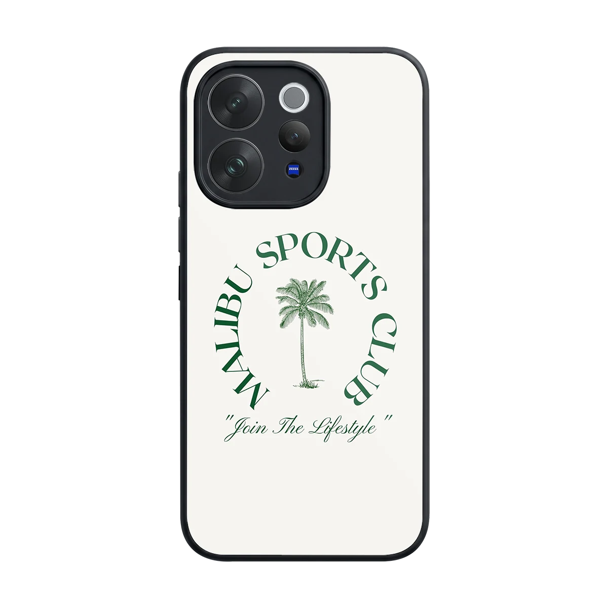 Malibu Sports Club back phone cover | glass case for vivo v70 elite