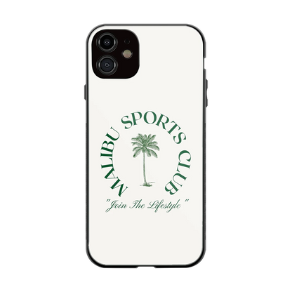 Malibu Sports Club back phone cover | glass case for iphone 12