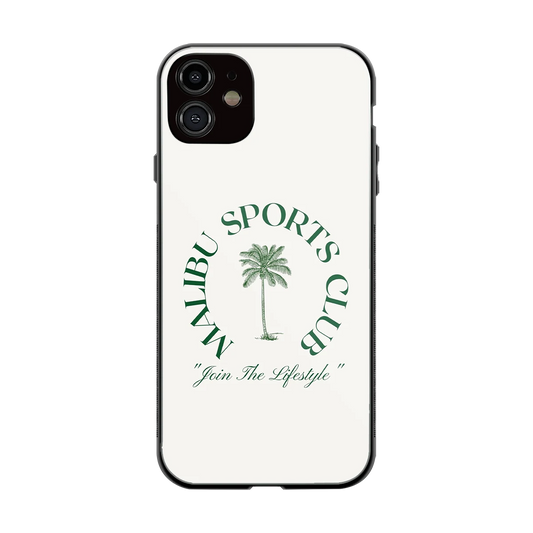 Malibu Sports Club back phone cover | glass case for iphone 11