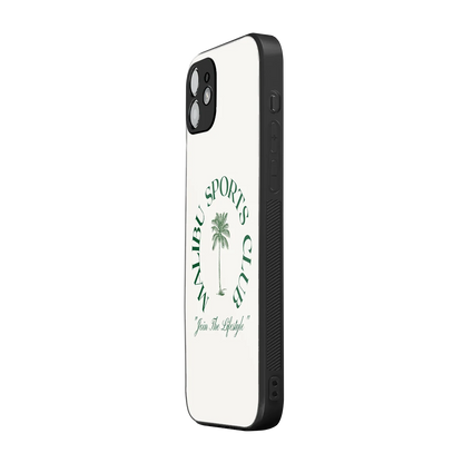 Malibu Sports Club iphone 12 mobile cover | shockproof glass phone case