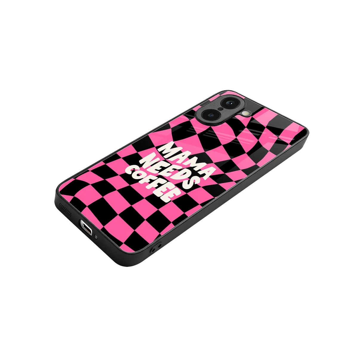 Mama Needs Coffee stylish phone case for oneplus nord ce5 5g | glossy glass and slim fit