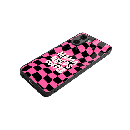 Mama Needs Coffee stylish phone case for oneplus nord ce5 5g | glossy glass and slim fit