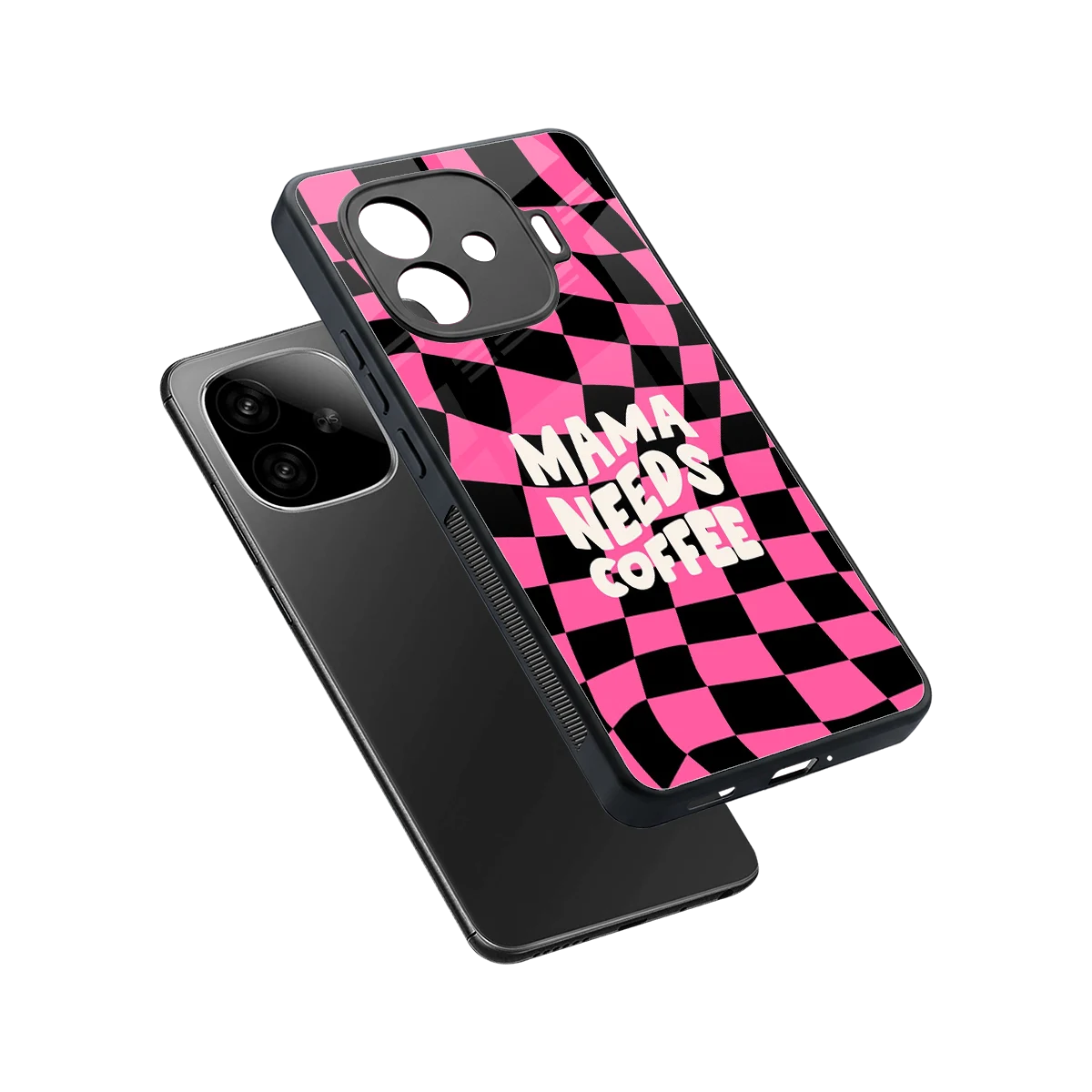 Mama Needs Coffee sleek iqoo neo 10r 5g cover with tempered glass back and TPU edges