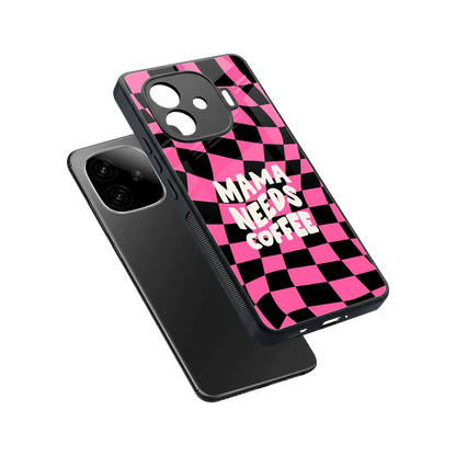 Mama Needs Coffee sleek iqoo neo 10r 5g cover with tempered glass back and TPU edges