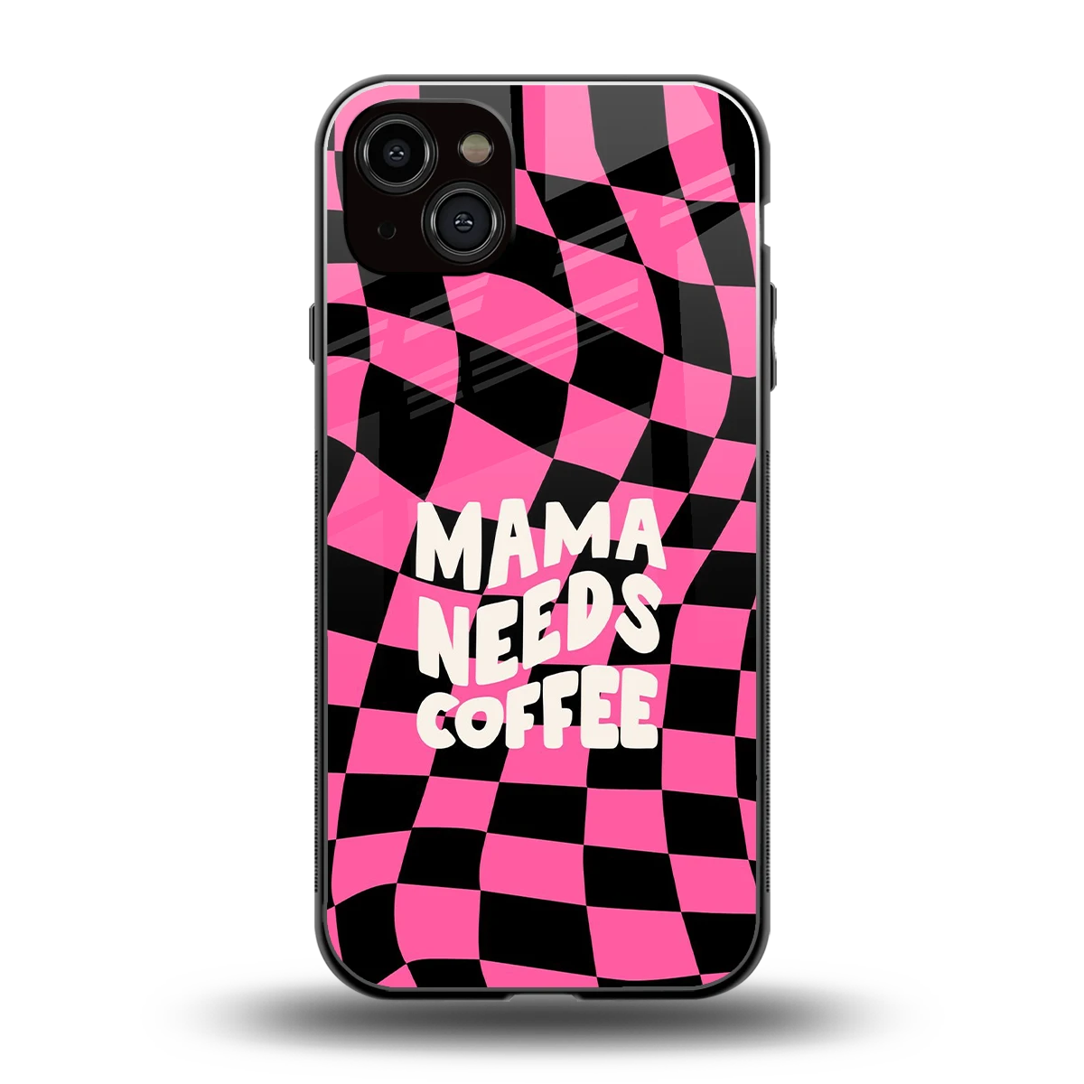 Mama Needs Coffee back phone cover | glass case for iphone 14 plus
