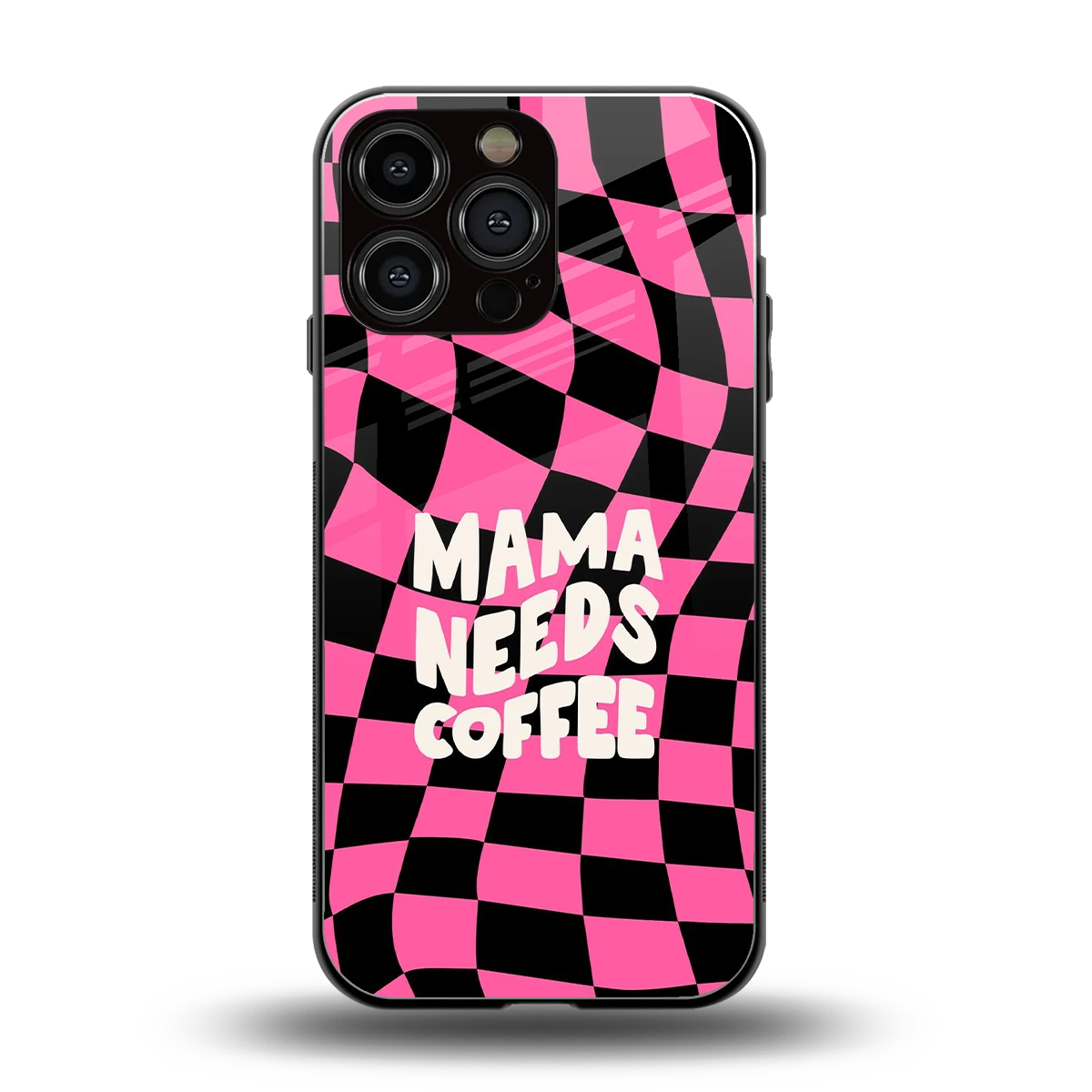Mama Needs Coffee back phone cover | glass case for iphone 15 pro max