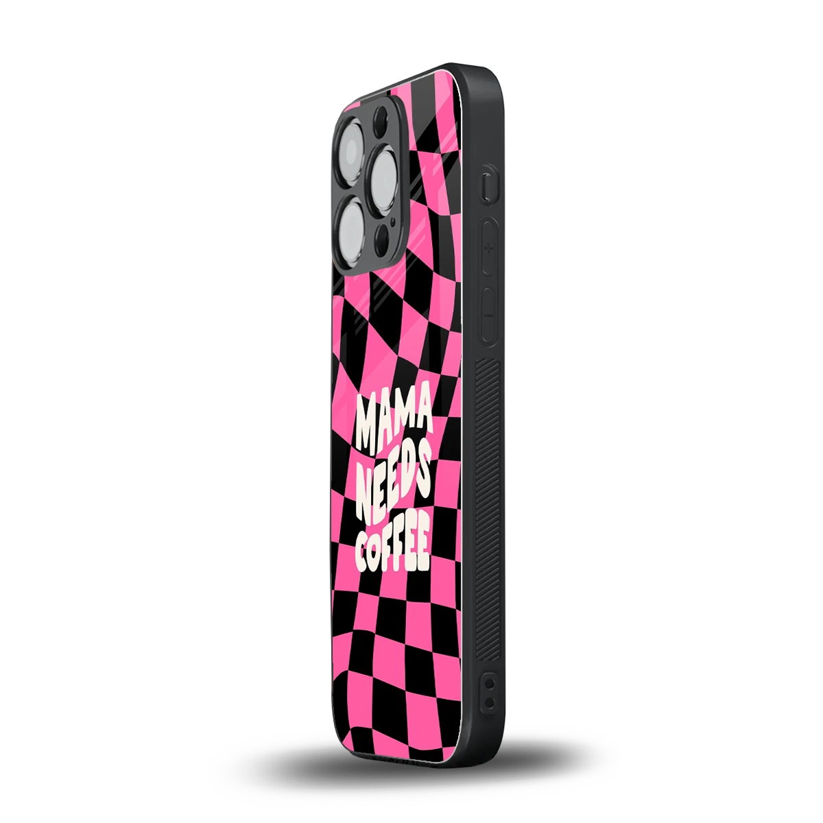 Mama Needs Coffee iphone 15 pro mobile cover | shockproof glass phone case