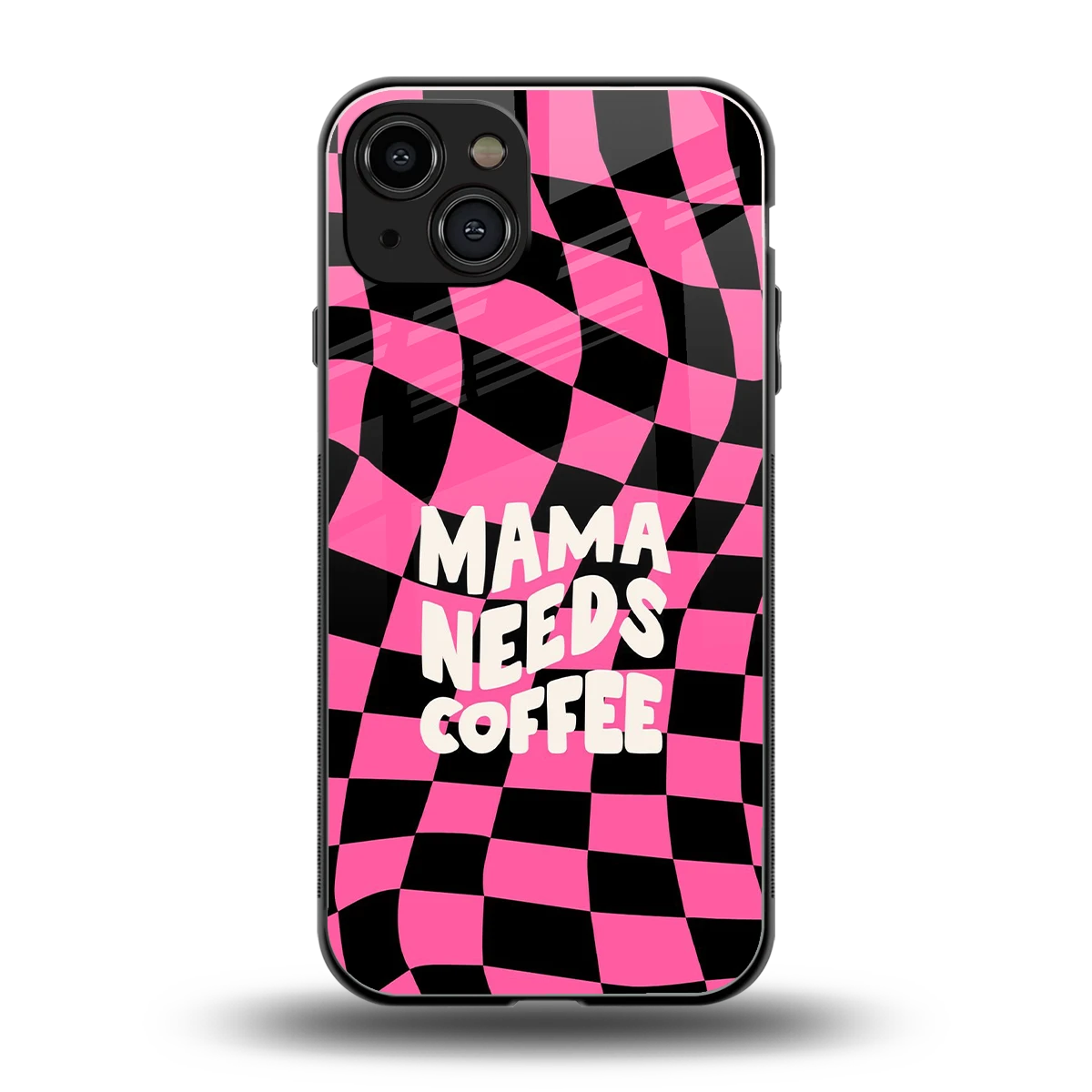 Mama Needs Coffee back phone cover | glass case for iphone 15
