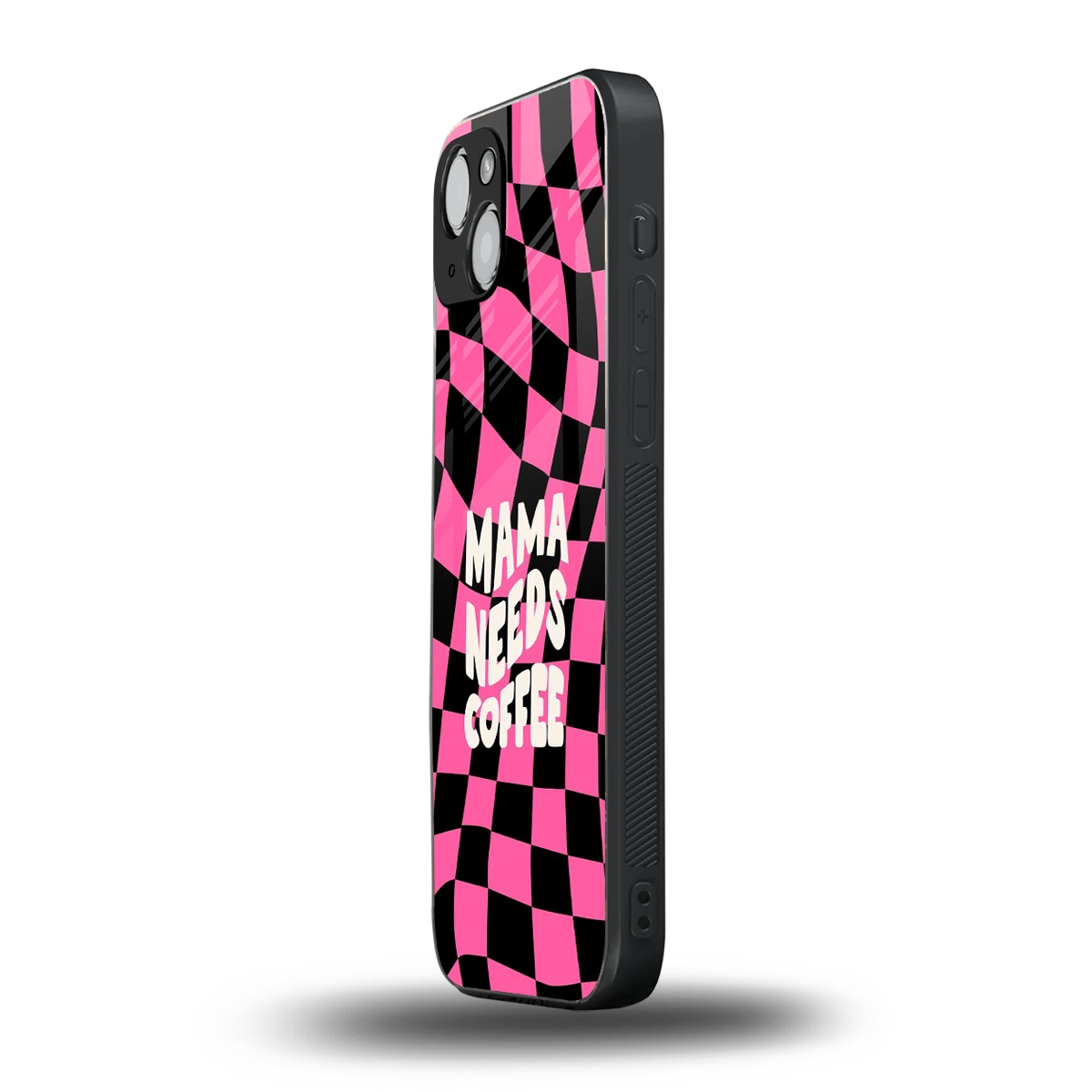 Mama Needs Coffee iphone 15 mobile cover | shockproof glass phone case