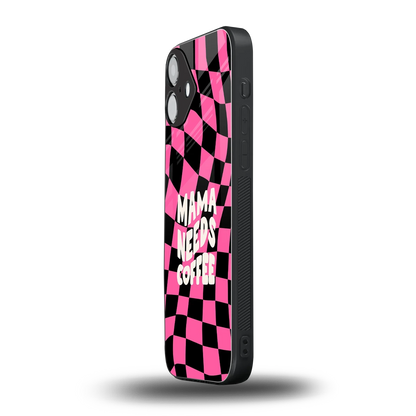 Mama Needs Coffee iphone 16 plus mobile cover | shockproof glass phone case