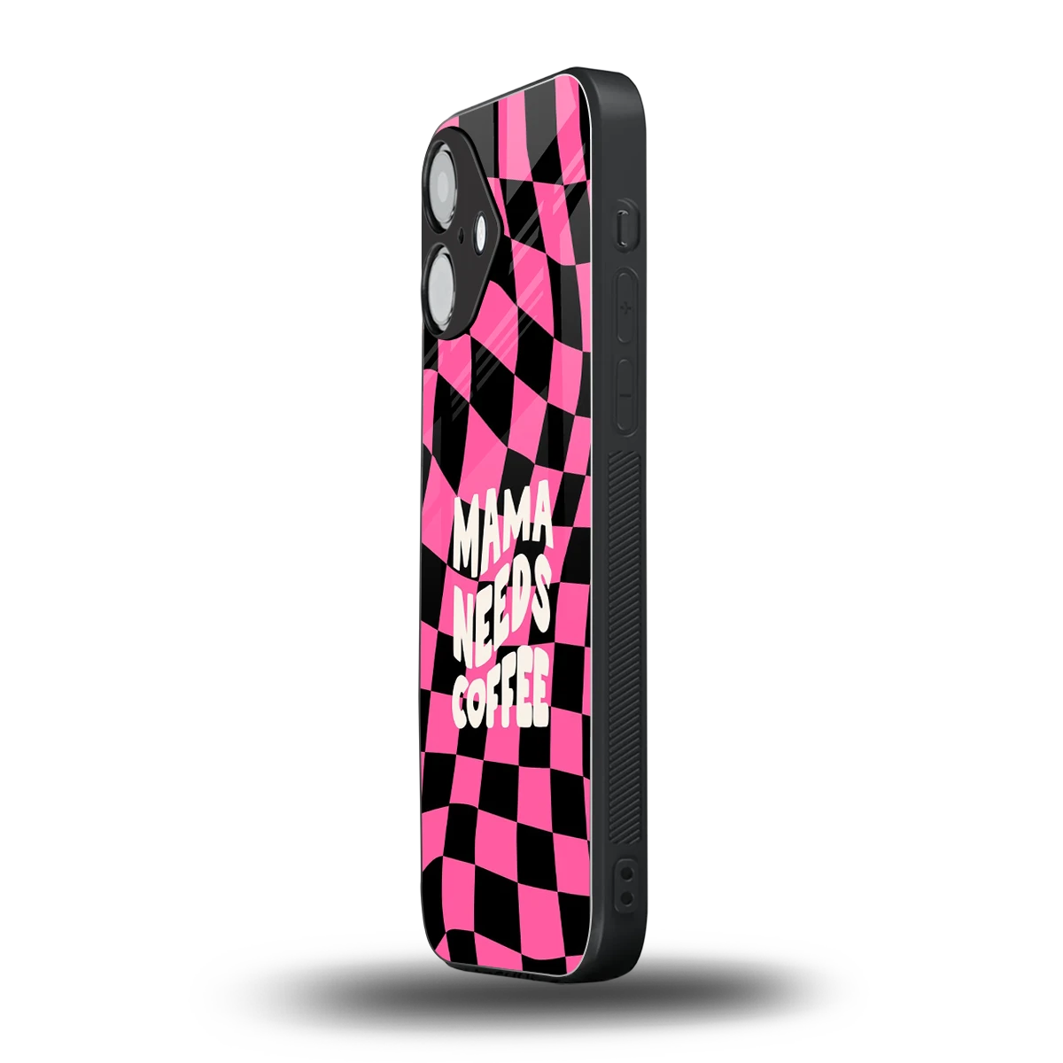 Mama Needs Coffee iPhone 16 mobile cover | shockproof glass phone case