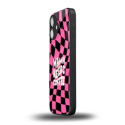 Mama Needs Coffee iPhone 16 mobile cover | shockproof glass phone case