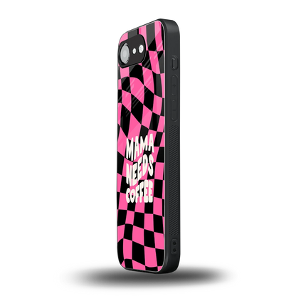 Mama Needs Coffee iphone 16e mobile cover | shockproof glass phone case