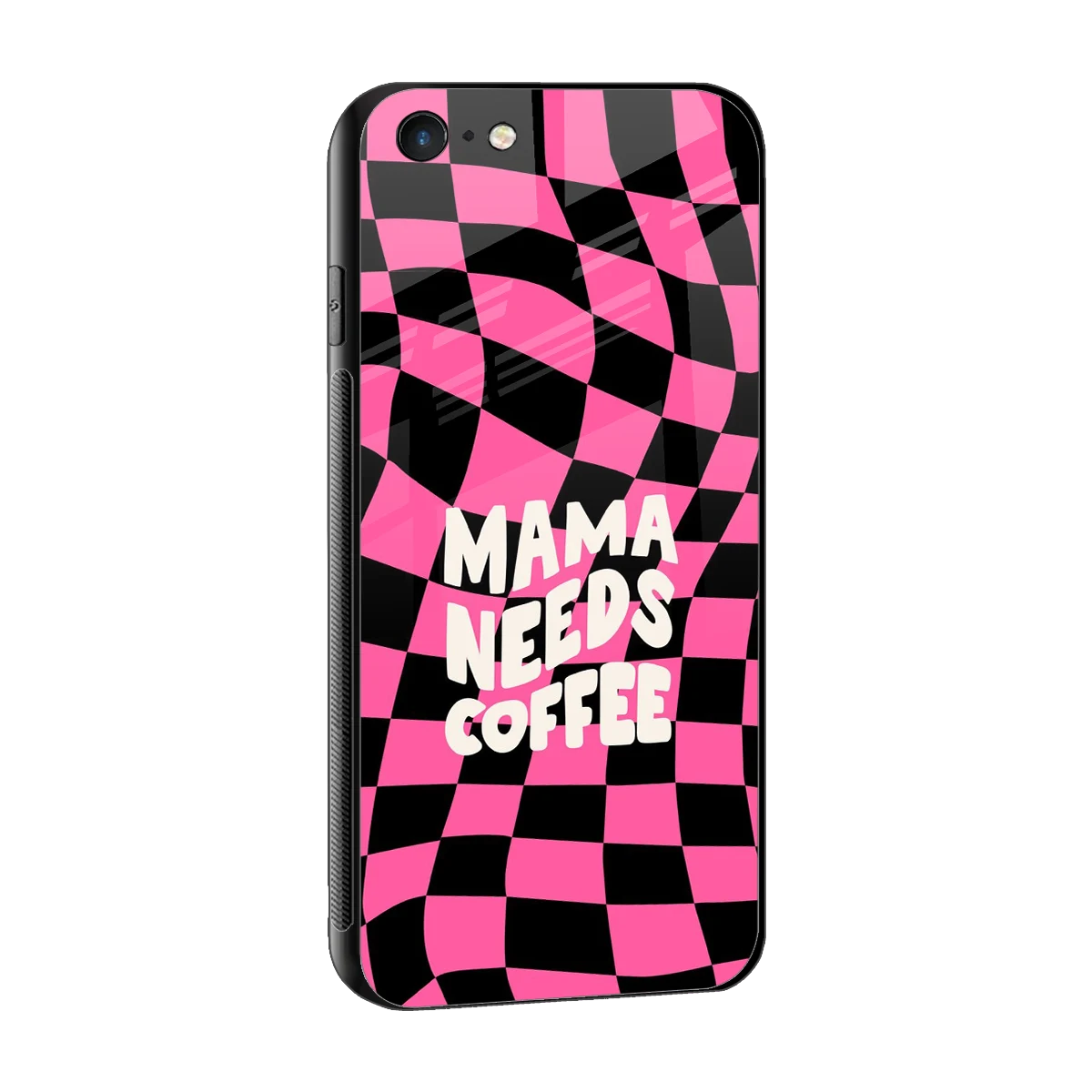 Mama Needs Coffee sleek iphone 6 cover with tempered glass back and TPU edges