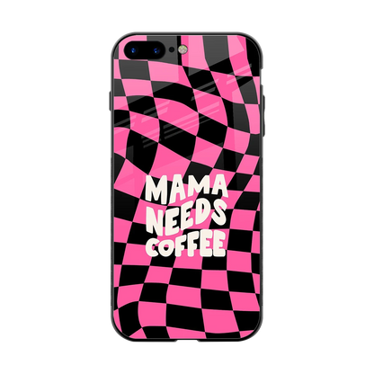 Mama Needs Coffee back phone cover | glass case for iphone 8 plus
