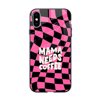 Mama Needs Coffee back phone cover | glass case for iphone x