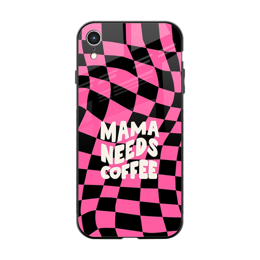Mama Needs Coffee back phone cover | glass case for iphone xr