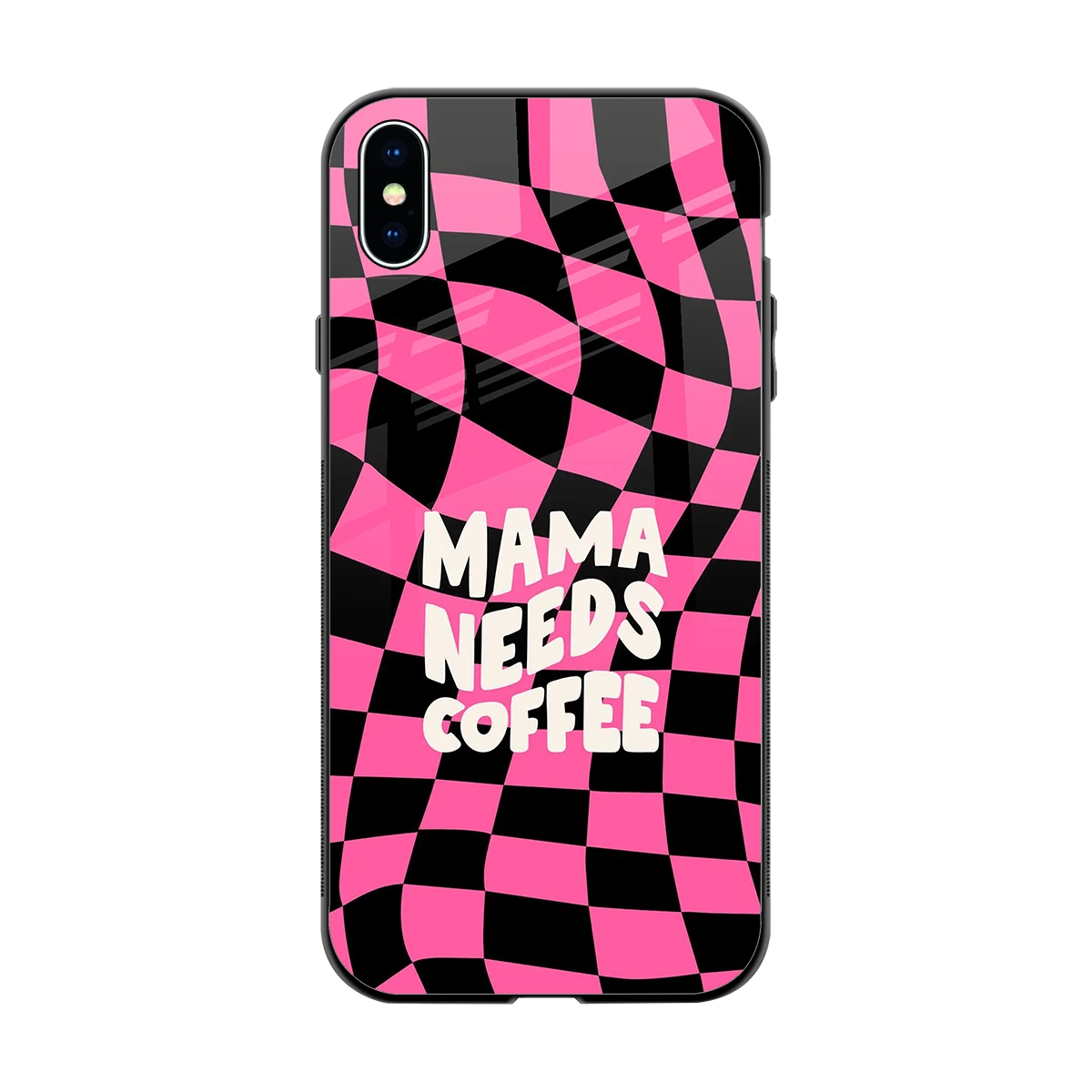 Mama Needs Coffee back phone cover | glass case for iphone xs max