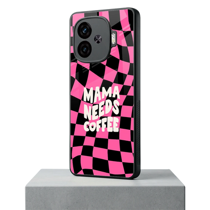 Mama Needs Coffee iqoo neo 10r 5g mobile cover | shockproof glass phone case