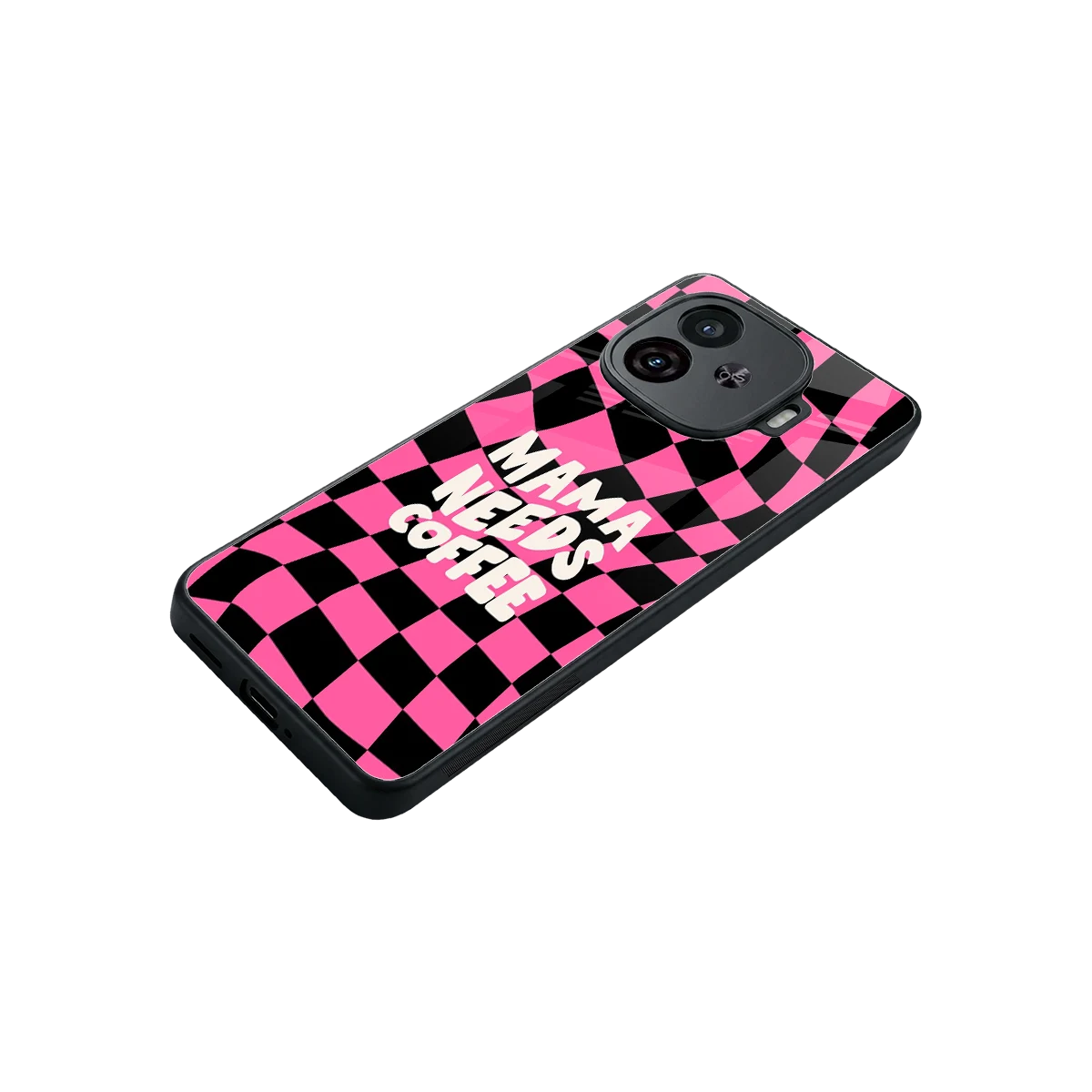 Mama Needs Coffee stylish phone case for iqoo neo 10r 5g | glossy glass and slim fit