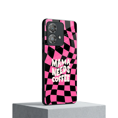 Mama Needs Coffee motorola edge 40 neo 5g mobile cover | shockproof glass phone case