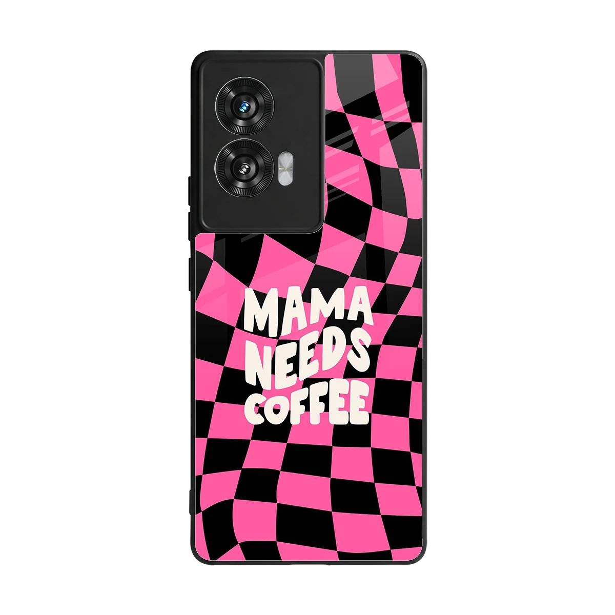 Mama Needs Coffee back phone cover | glass case for motorola edge 50 fusion
