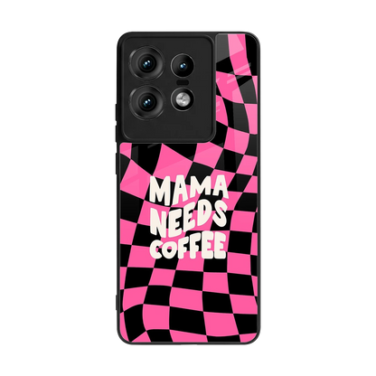 Mama Needs Coffee back phone cover | glass case for motorola edge 50 pro