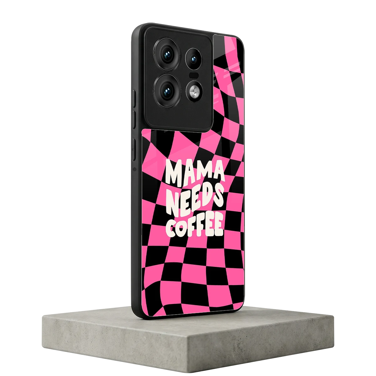 Mama Needs Coffee motorola edge 50 pro mobile cover | shockproof glass phone case