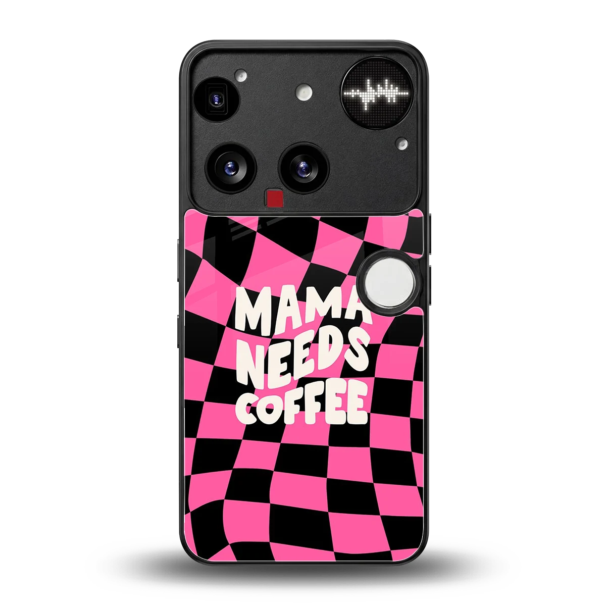 Mama Needs Coffee back phone cover | glass case for nothing phone 3