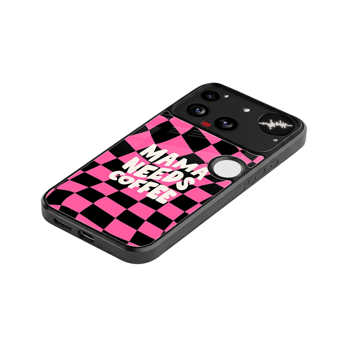 Mama Needs Coffee stylish phone case for nothing phone 3 | glossy glass and slim fit