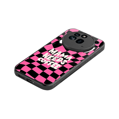 Mama Needs Coffee stylish phone case for nothing phone 3a pro | glossy glass and slim fit