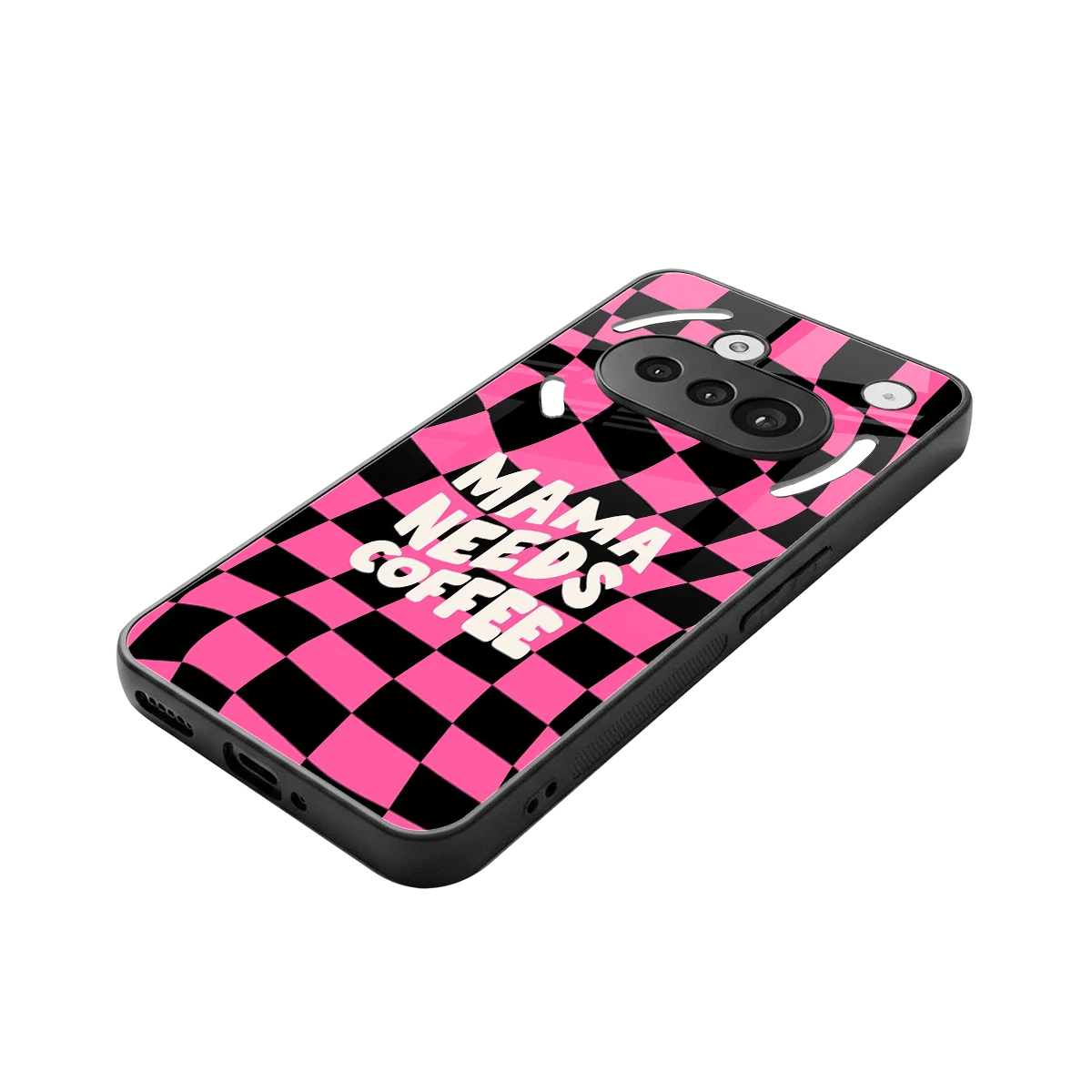 Mama Needs Coffee stylish phone case for nothing phone 3a | glossy glass and slim fit