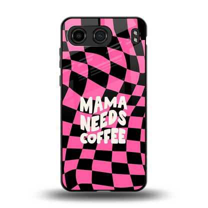 Mama Needs Coffee back phone cover | glass case for oneplus nord 4