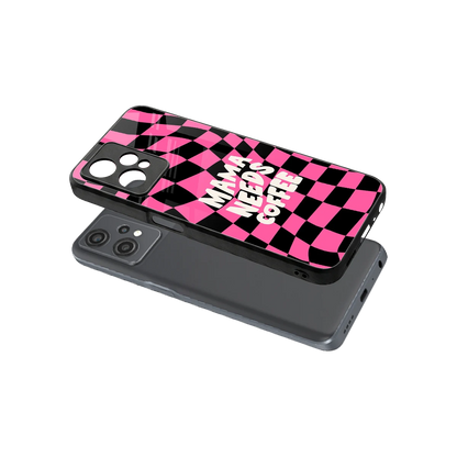 Mama Needs Coffee sleek oneplus nord ce 2 lite cover with tempered glass back and TPU edges